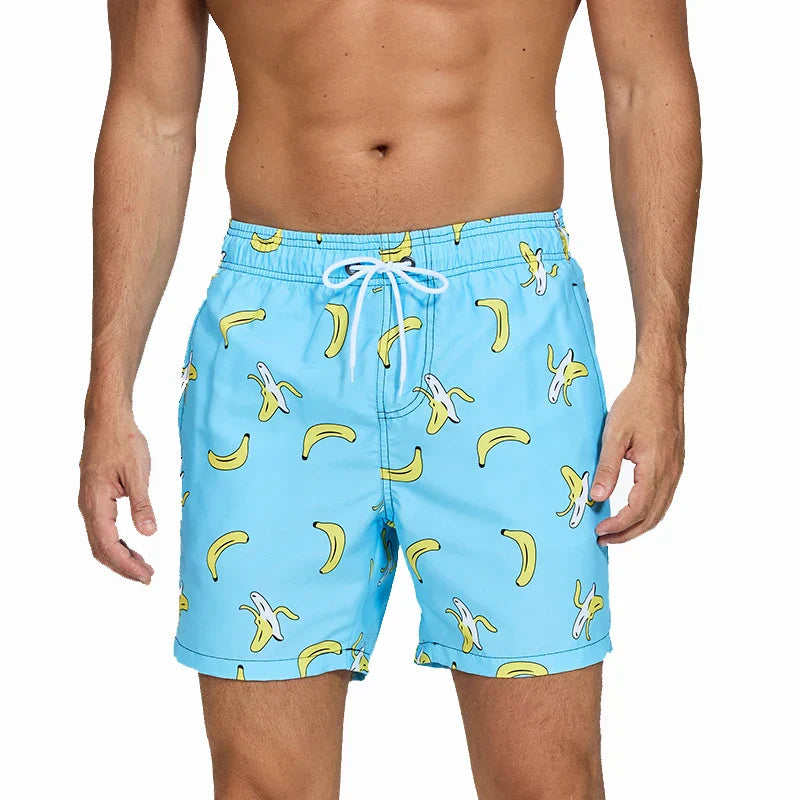 Albert | Bold Star-Striped Beach Shorts