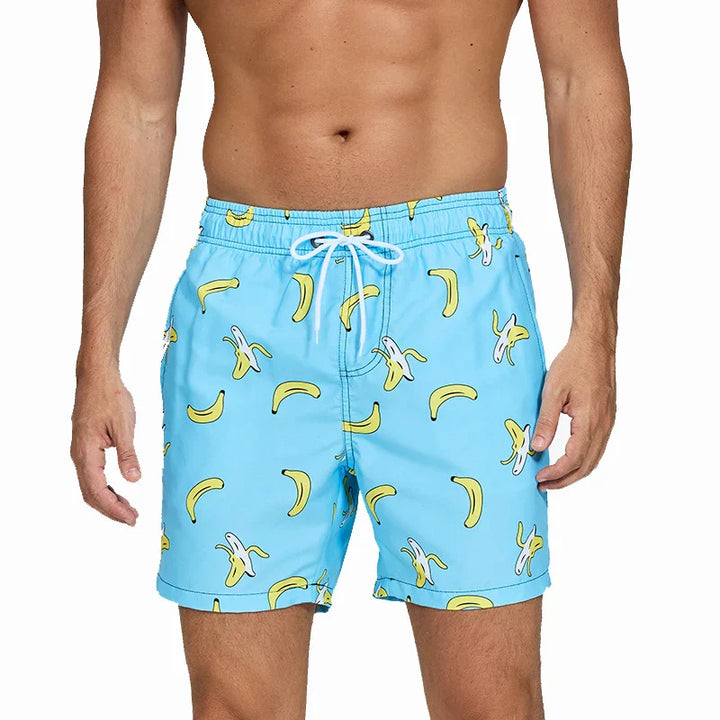 Albert | Bold Star-Striped Beach Shorts