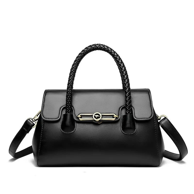 ronja | classic bag with braided handle and gold details