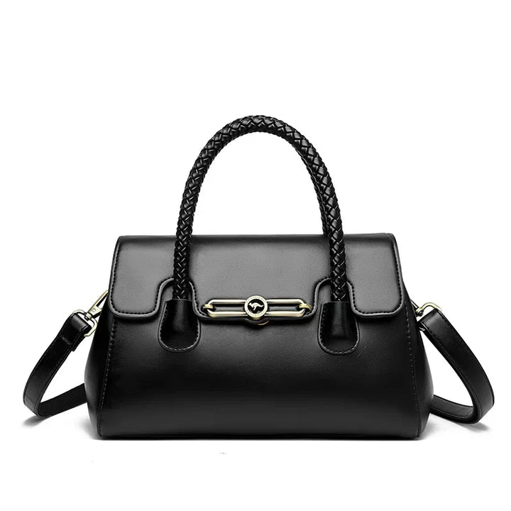 ronja | classic bag with braided handle and gold details