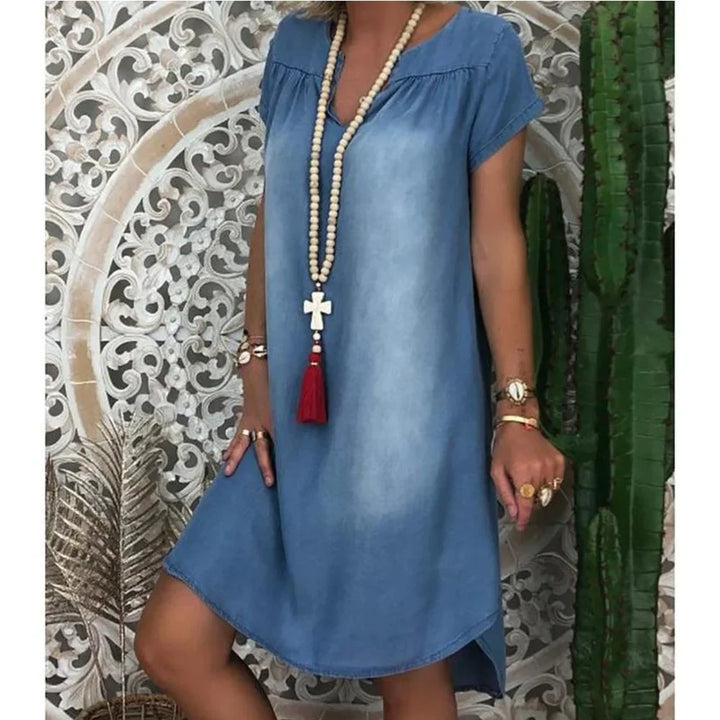 Ava | Relaxed Denim Summer Dress