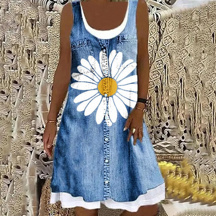 Aria | Soft and Elegant Denim Dress