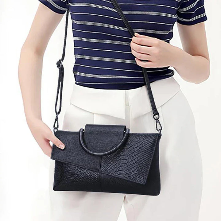 celine | structured black handbag in leather look