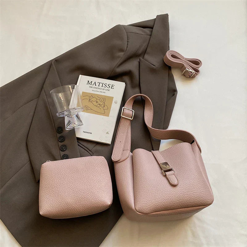 iris | modern bucket bag in leather look