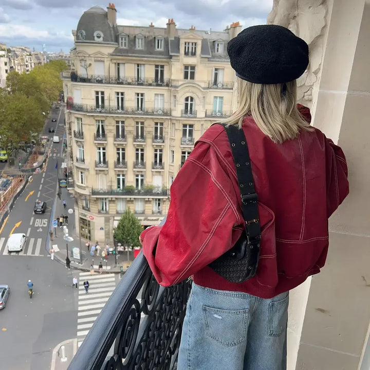 Faye | Oversized Leather Jacket