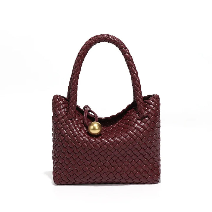 Astrid | Elegant woven Vegan leather bag