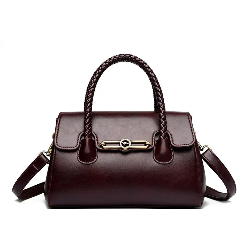 ronja | classic bag with braided handle and gold details