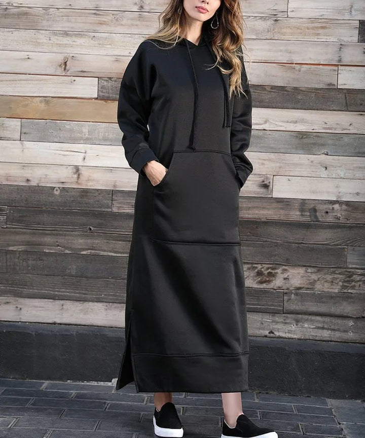 Ciska | Elegant Hooded Dress with Long Sleeves