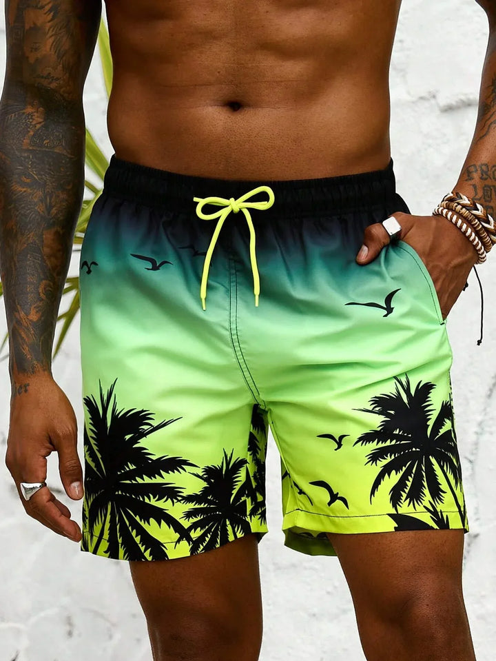 Alexander | Palm Print Swim Shorts