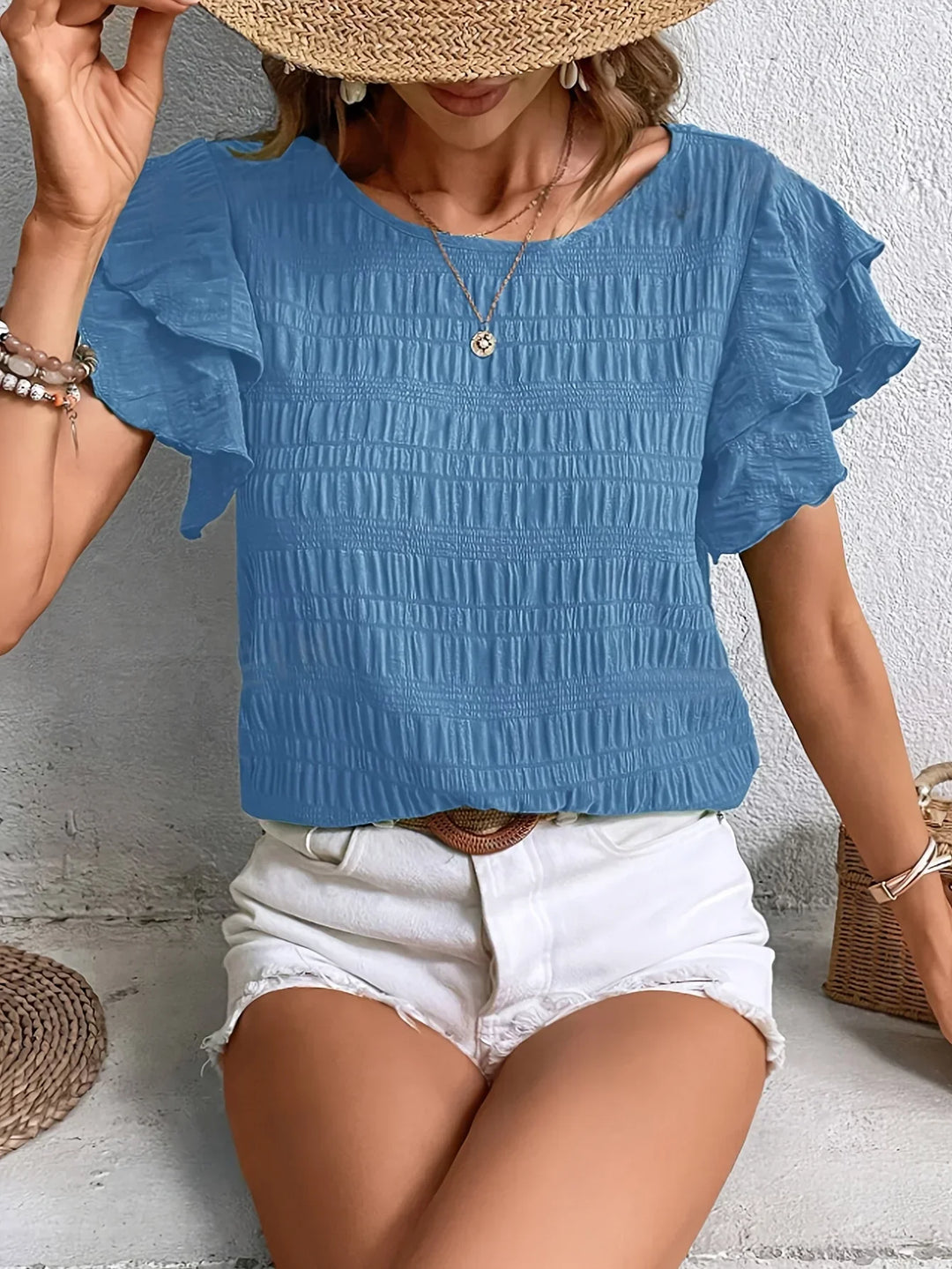Charmaine | Light & Breezy Blouse with Fun Ruffles