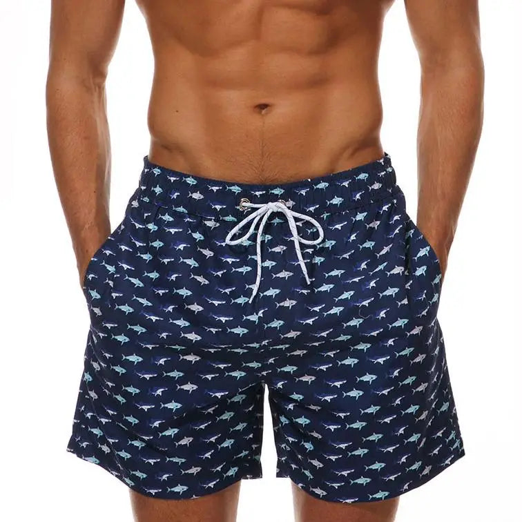 Albert | Bold Star-Striped Beach Shorts