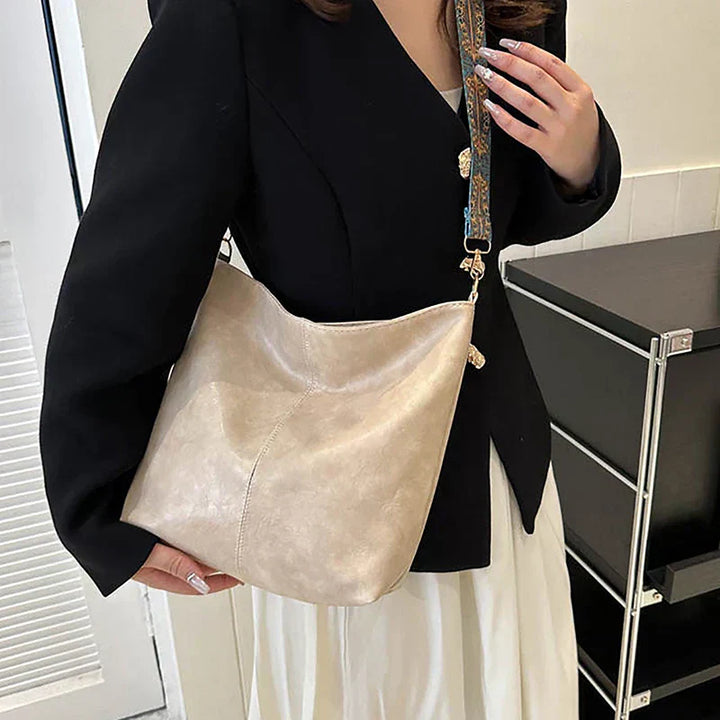 Alora | Vintage PU Leather Crossbody Shoulder Bag