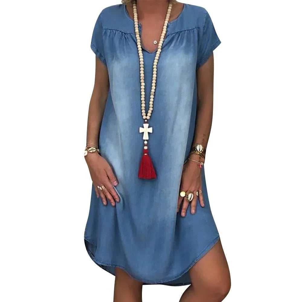 Ava | Relaxed Denim Summer Dress