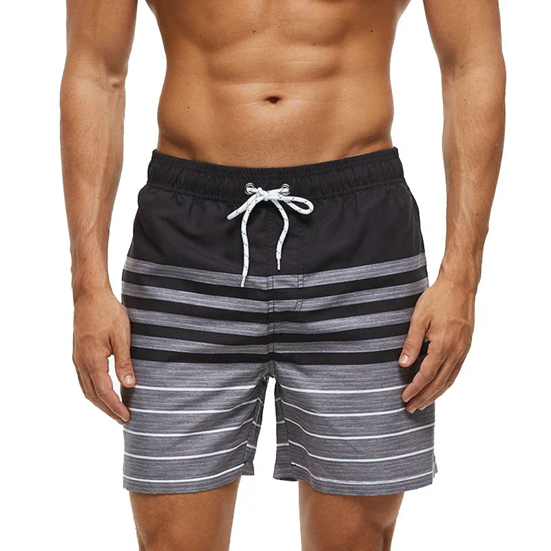 Albert | Bold Star-Striped Beach Shorts