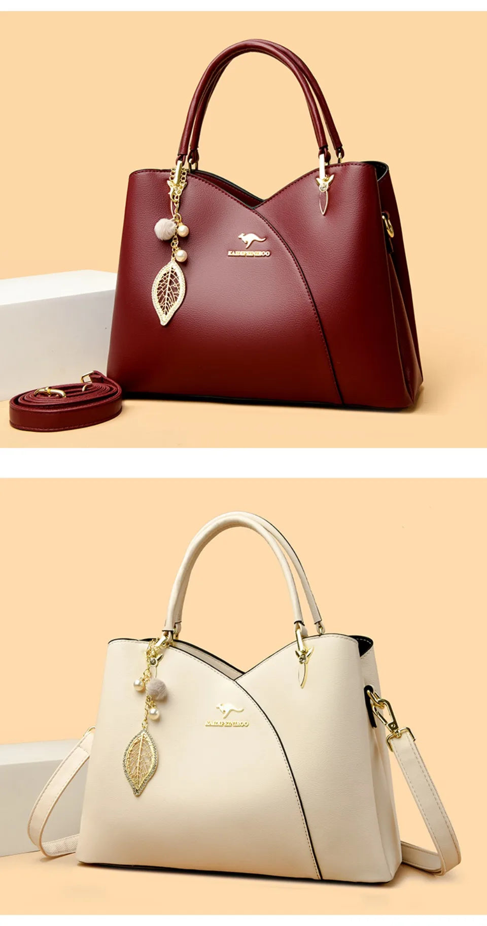 felina | black shoulder bag with elegant pendant