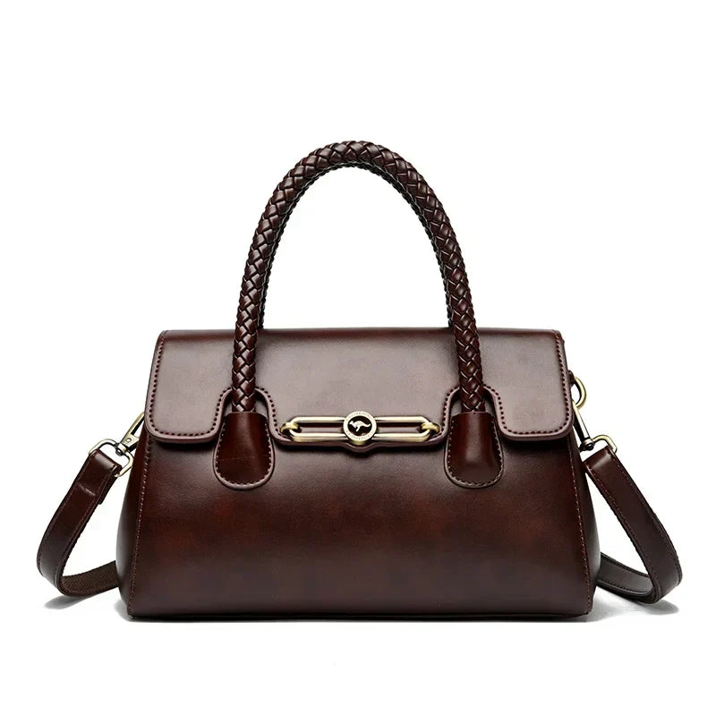 ronja | classic bag with braided handle and gold details