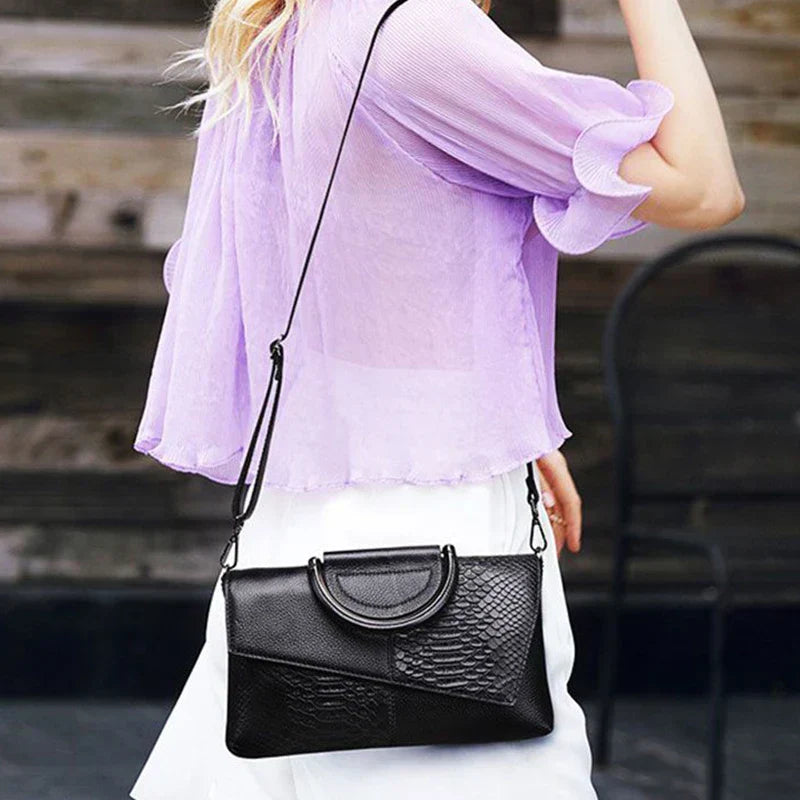 celine | structured black handbag in leather look
