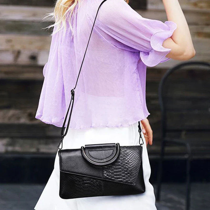 celine | structured black handbag in leather look