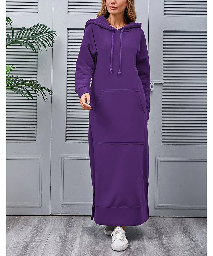 Ciska | Elegant Hooded Dress with Long Sleeves