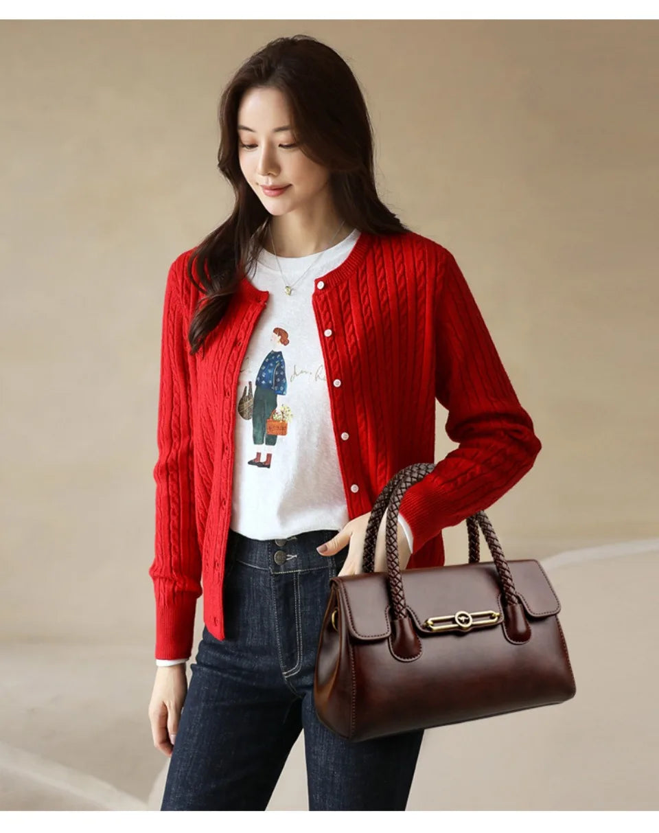 ronja | classic bag with braided handle and gold details