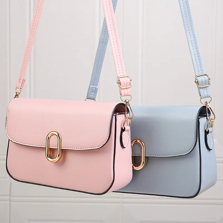 alina | elegant light blue shoulder bag