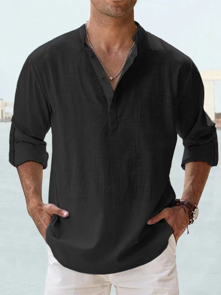 Aiden | Breathable Linen Shirt