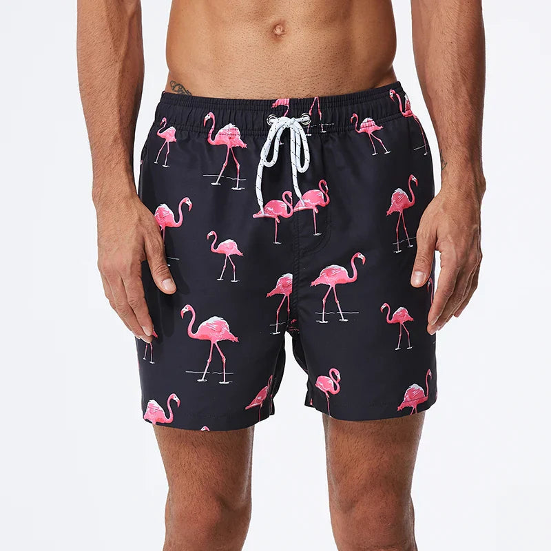 Albert | Bold Star-Striped Beach Shorts