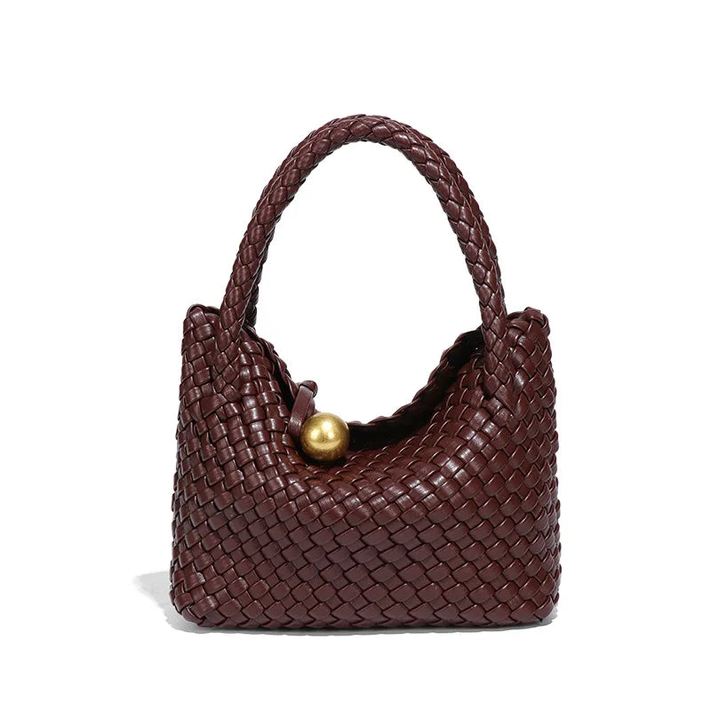 Astrid | Elegant woven Vegan leather bag