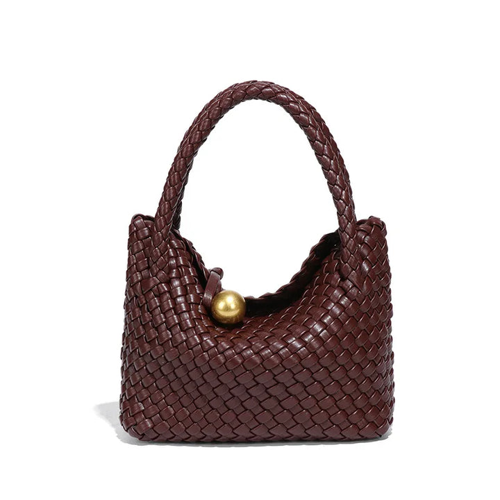 Astrid | Elegant woven Vegan leather bag