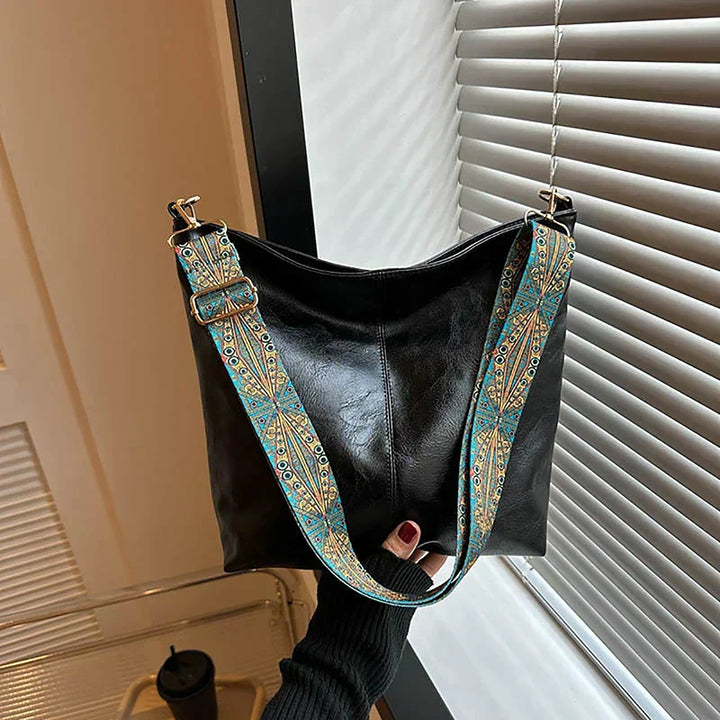 Alora | Vintage PU Leather Crossbody Shoulder Bag