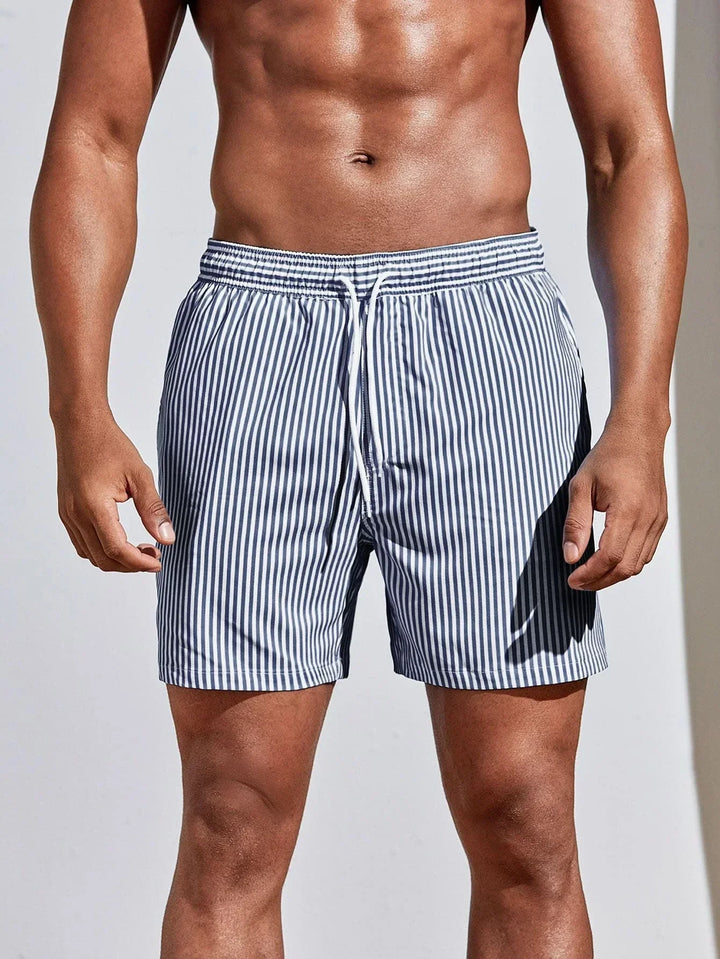 Anthony | Casual Striped Swim Trunks