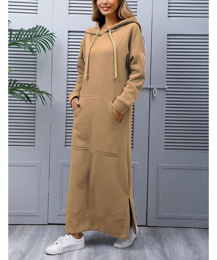 Ciska | Elegant Hooded Dress with Long Sleeves
