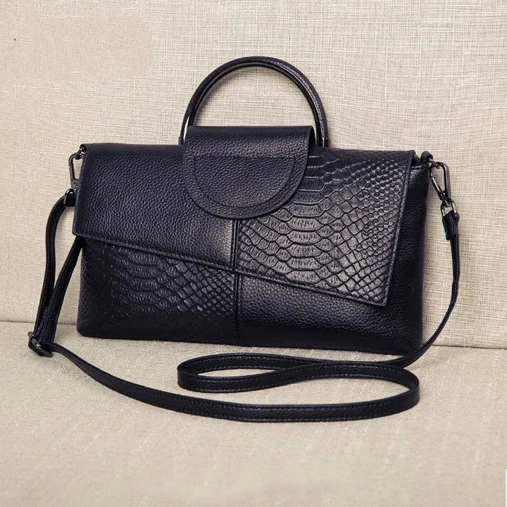 celine | structured black handbag in leather look