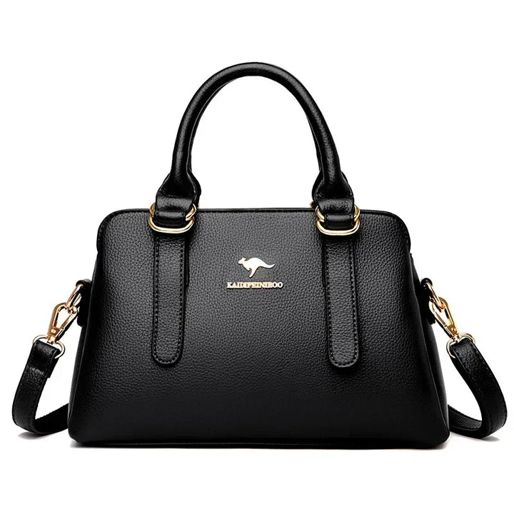 maria | burgundy handbag with double handles
