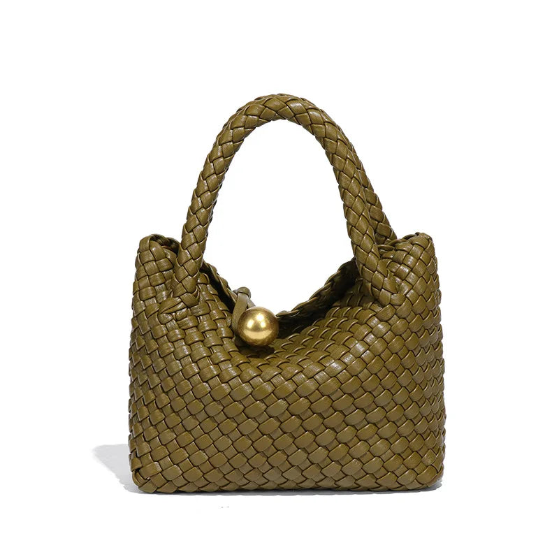 Astrid | Elegant woven Vegan leather bag