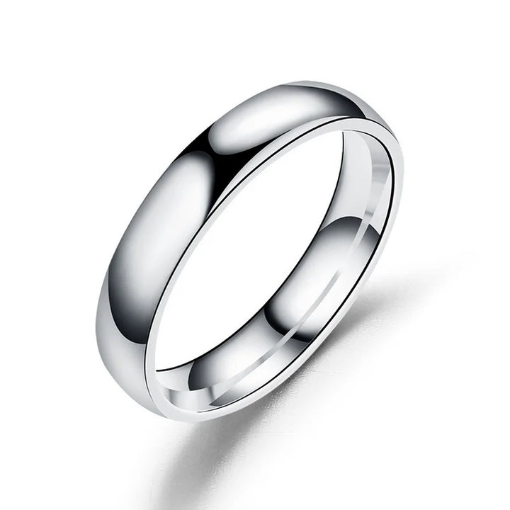 Eenvoudige 6mm Titanium Ring Vrouwen Mannen Voorkomen Allergie Hoog Gepolijst Trouwringen Rvs Paar Vinger Sieraden Geschenken