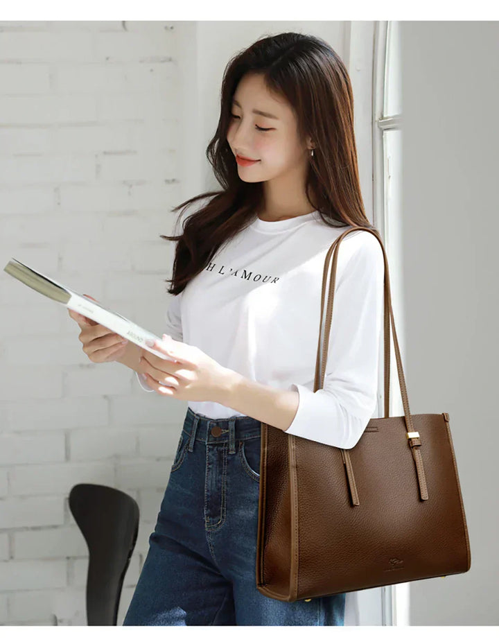 liva | spacious everyday bag in leather look
