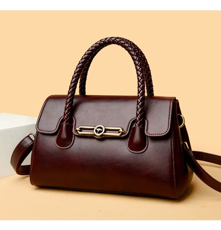 ronja | classic bag with braided handle and gold details