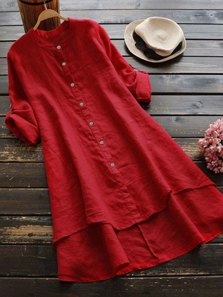 Grace | Casual Linen Shirt Dress