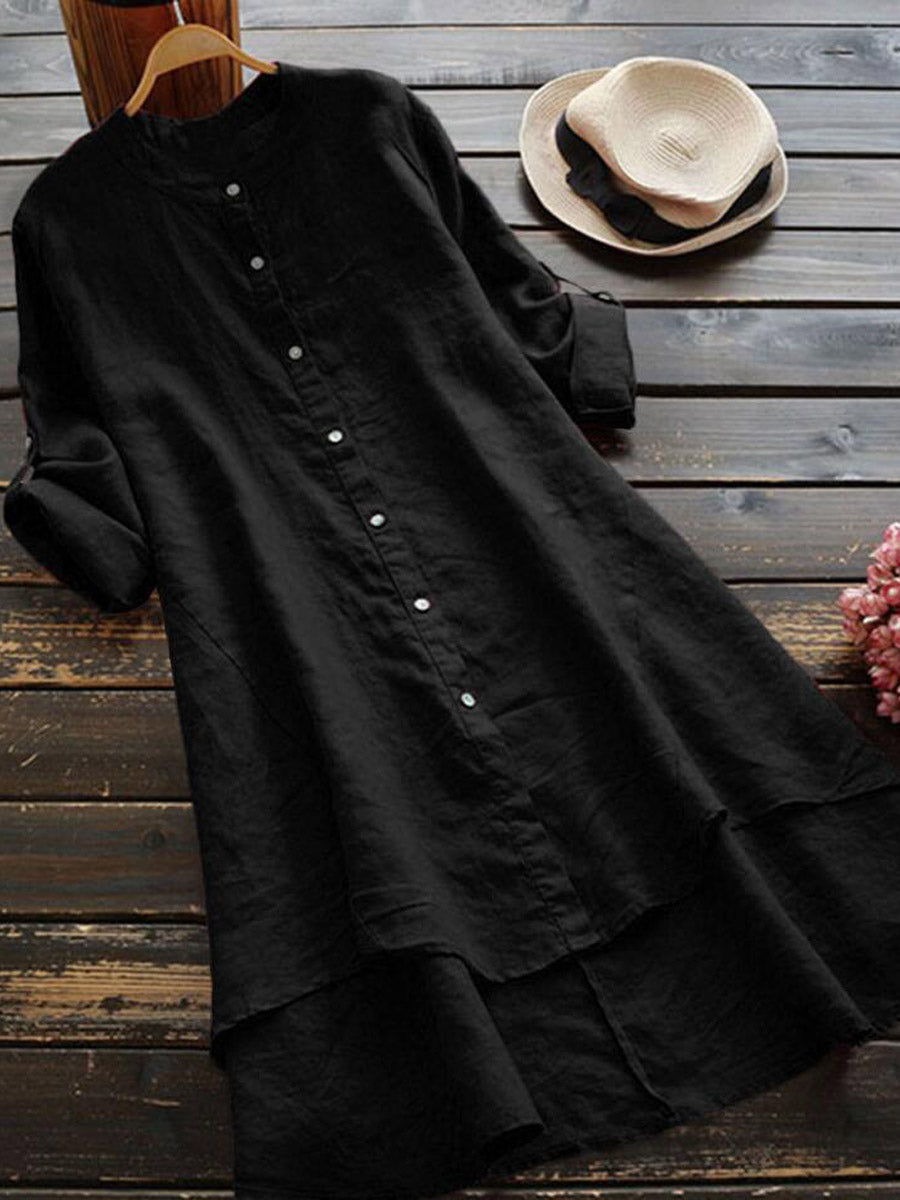 Grace | Casual Linen Shirt Dress