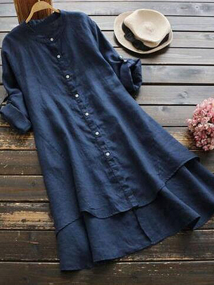 Grace | Casual Linen Shirt Dress