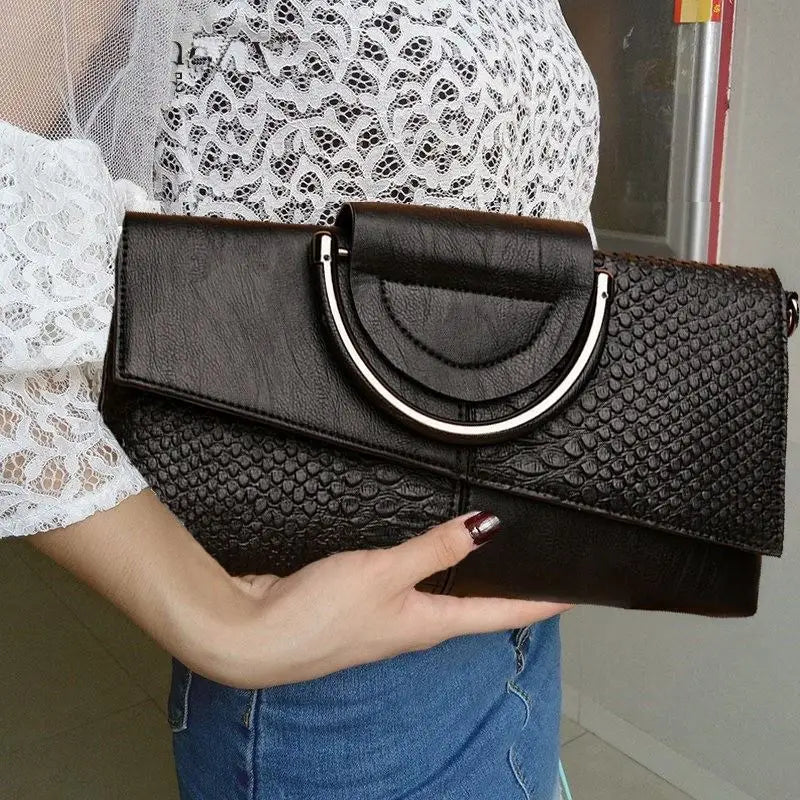 celine | structured black handbag in leather look