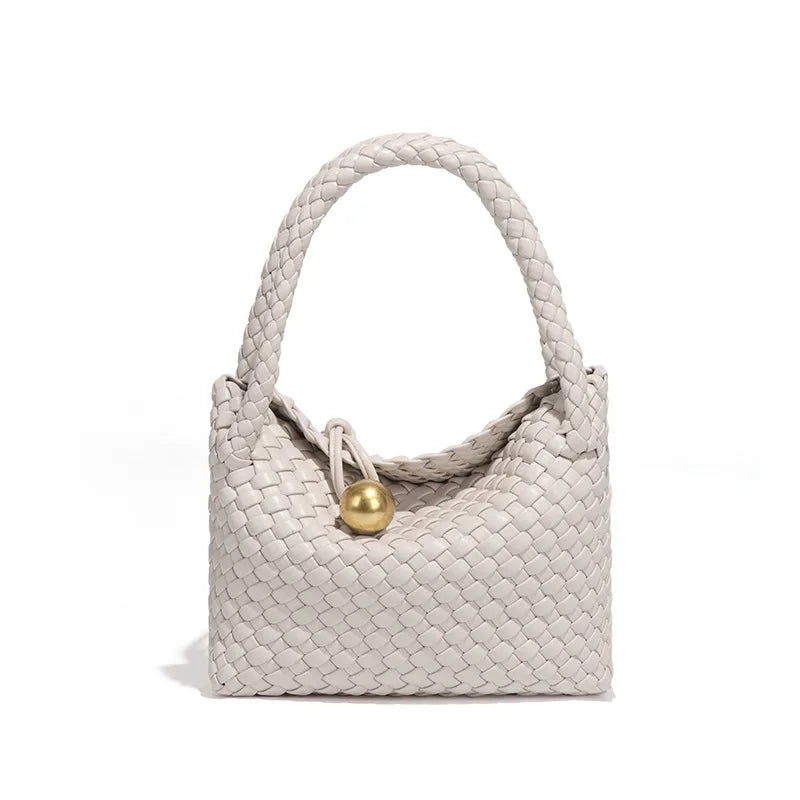 Astrid | Elegant woven Vegan leather bag