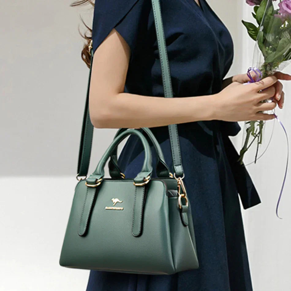 maria | burgundy handbag with double handles