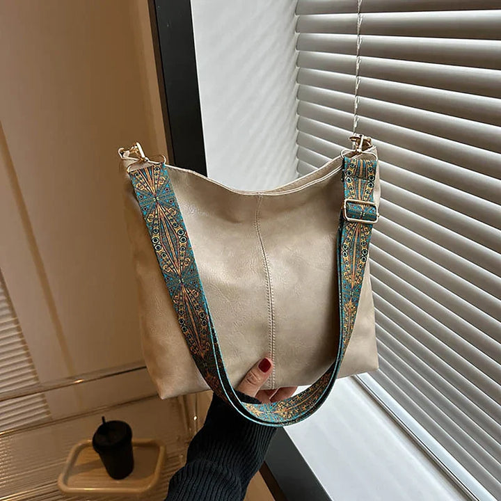 Alora | Vintage PU Leather Crossbody Shoulder Bag