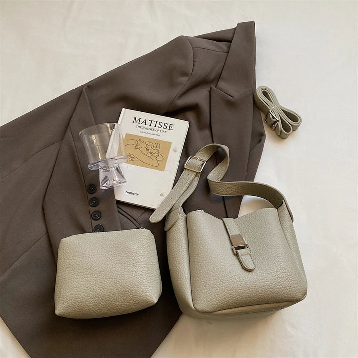 iris | modern bucket bag in leather look