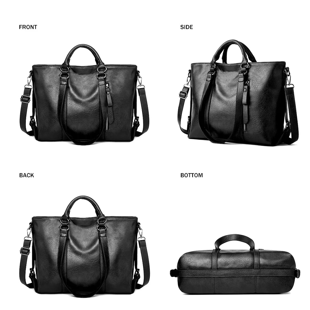 Signe | Large Capacity Leather Shoulder Bag