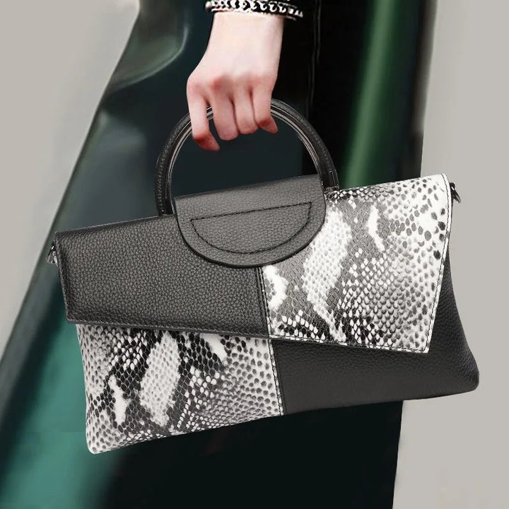 celine | structured black handbag in leather look