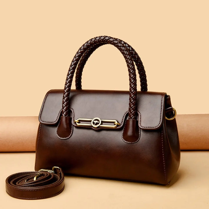 ronja | classic bag with braided handle and gold details