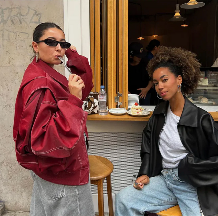 Faye | Oversized Leather Jacket